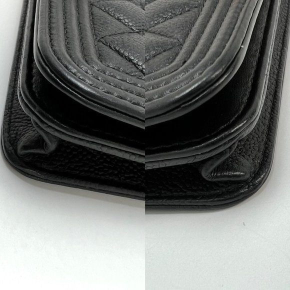 Chanel Caviar Quilted Mini Boy Clutch Wallet on a Chain Black - Picture 13 of 14